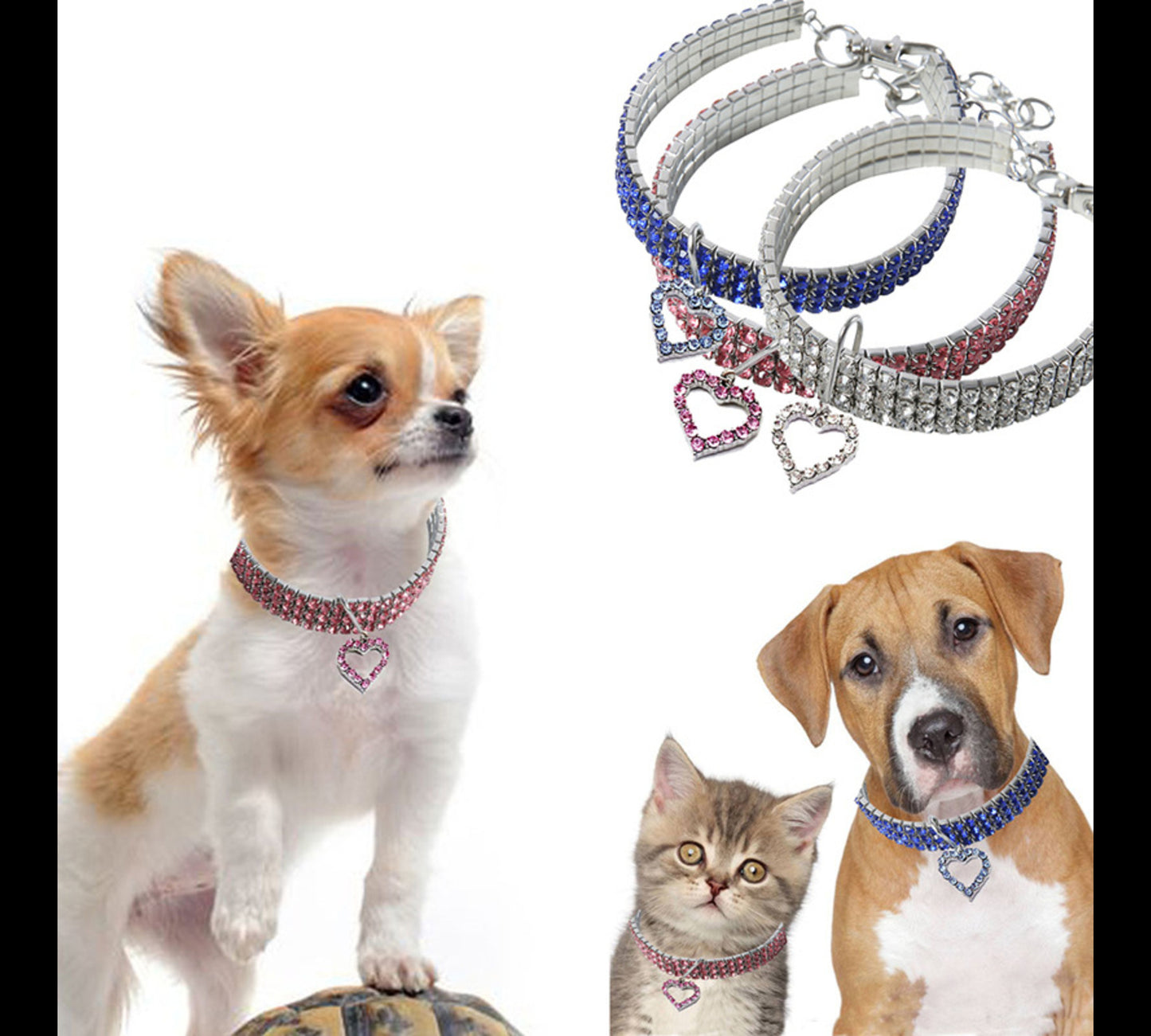 Rhinestone Bling Bling Dog Cat Collar